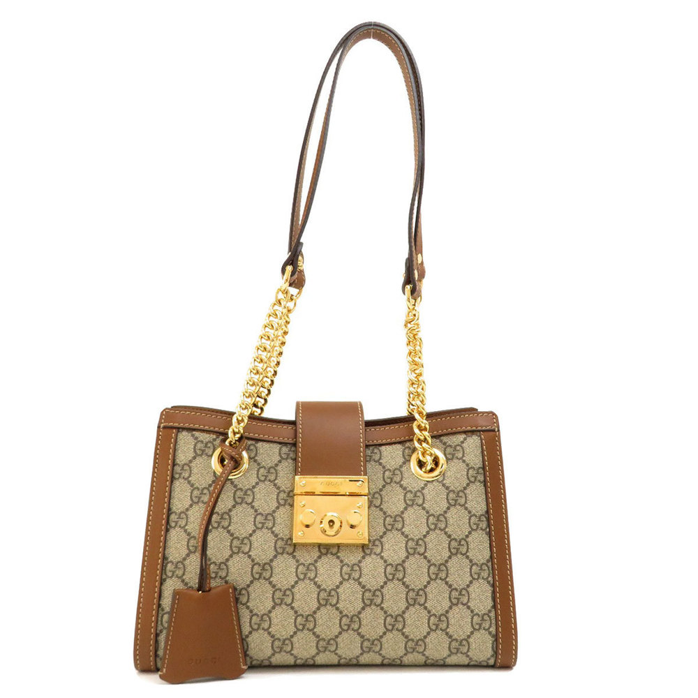 Gucci Padlock GG Small Handbag Leather Brown